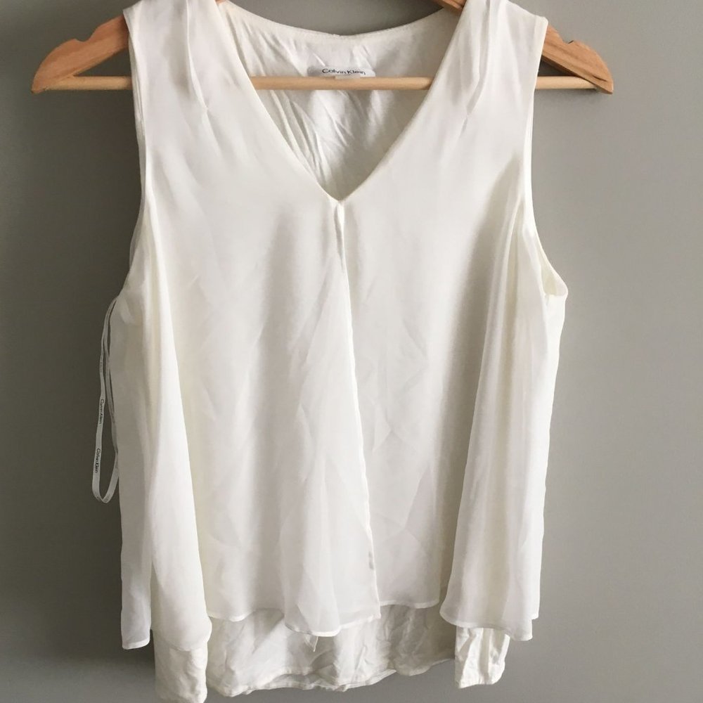White Calvin Klein blouse